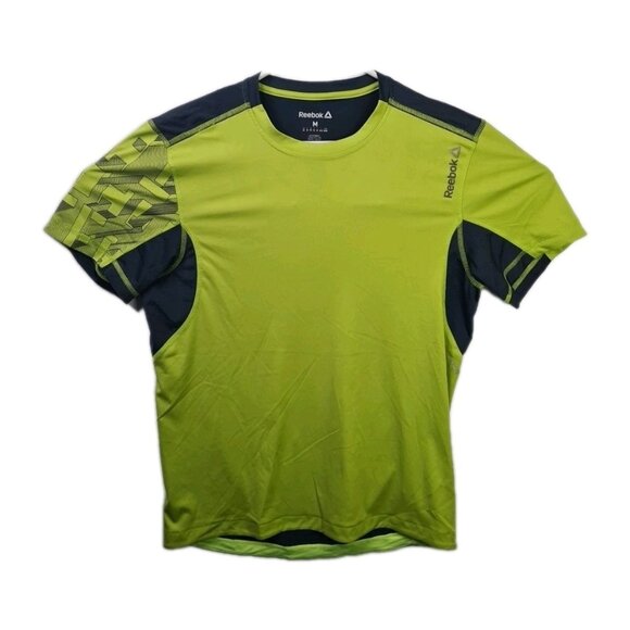 Reebok Athletic T-Shirt Green Men’s Crossfit Sportswear Tee Size M - Picture 1 of 10